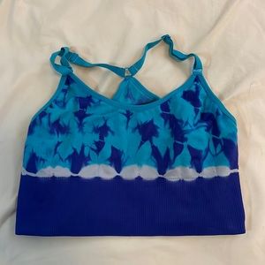 Tie dye sports bra